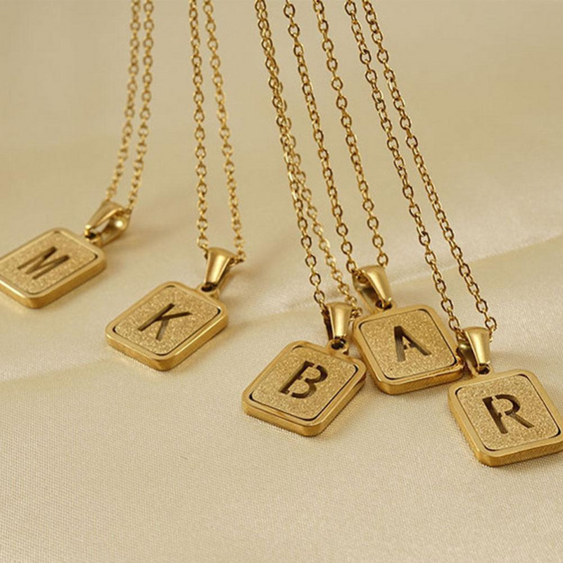 Gold letter necklace | Willow
