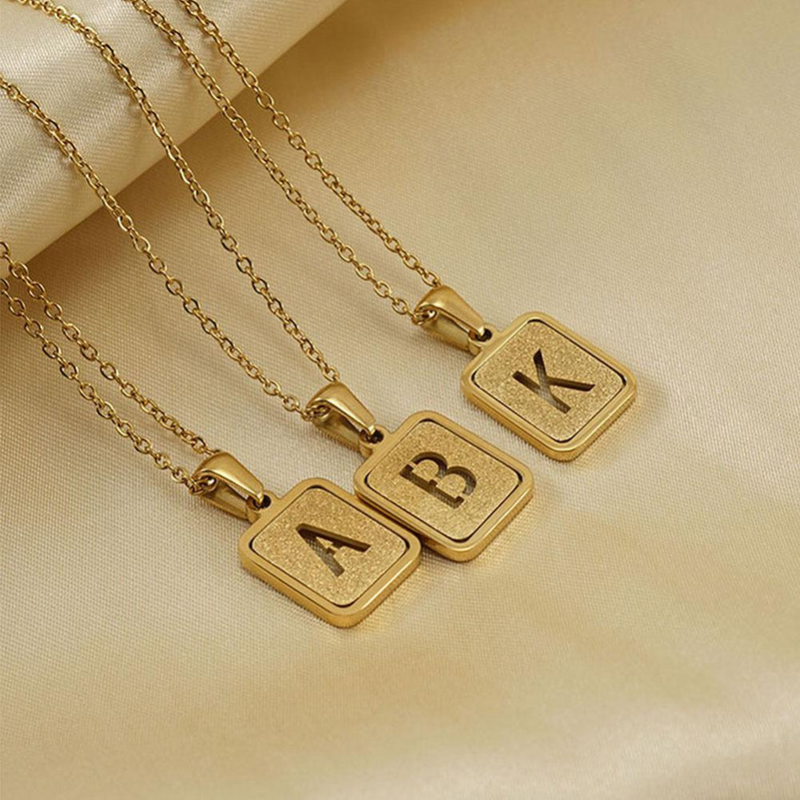 Gold letter necklace | Willow