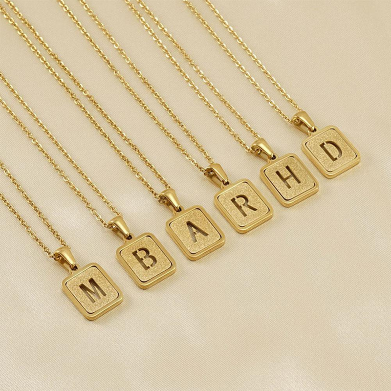 Gold letter necklace | Willow