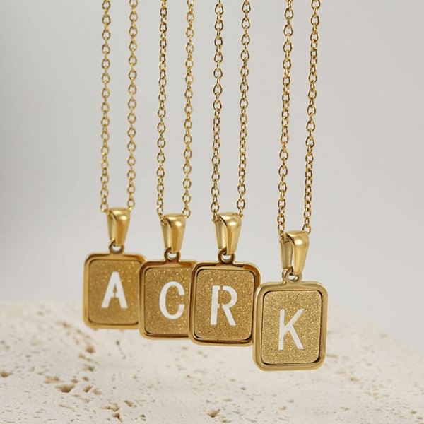 Gold letter necklace | Willow