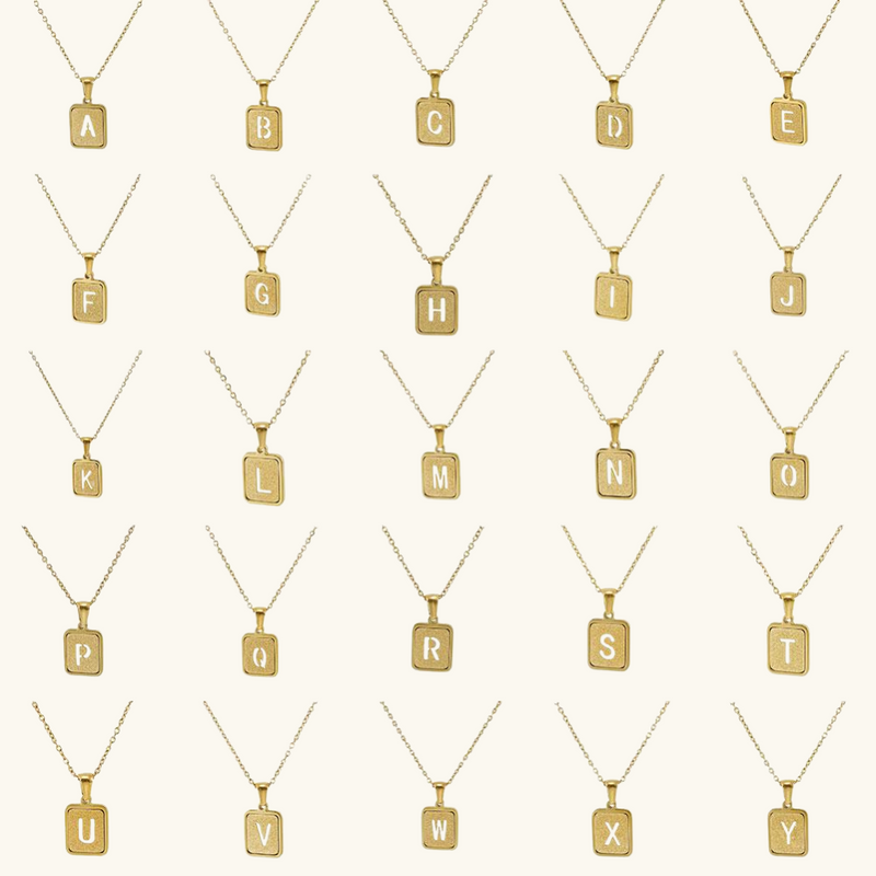 Gold letter necklace | Willow