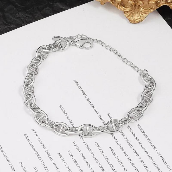 Silver link bracelet | Mary