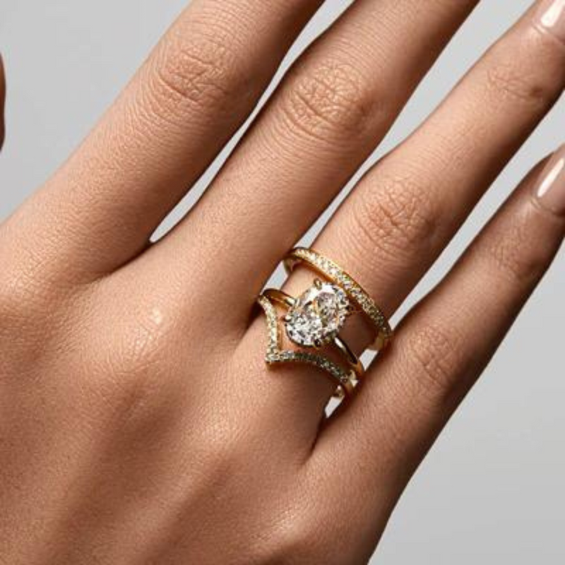 Gold diamond ring | Tiffany