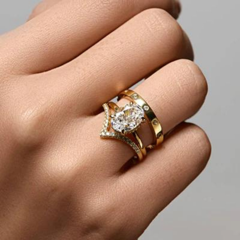 Gold diamond ring | Tiffany