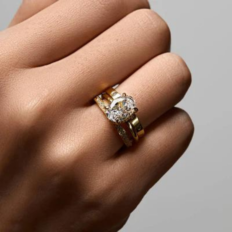Gold diamond ring | Tiffany