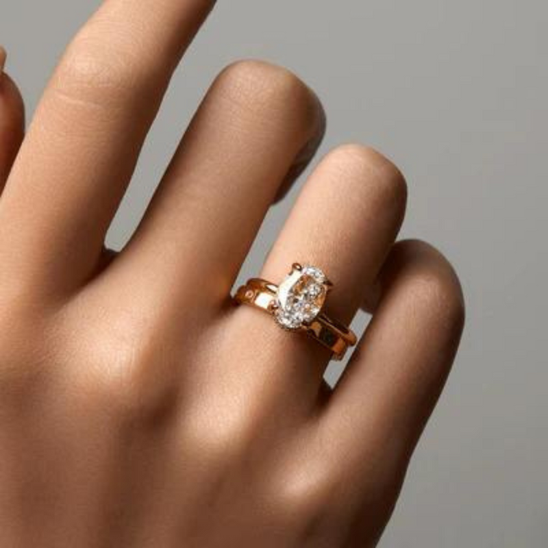 Gold diamond ring | Tiffany