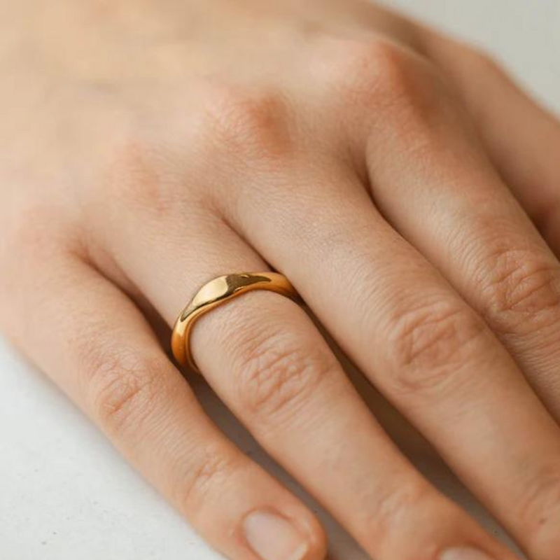 Asymmetric Gold Ring | Gaia