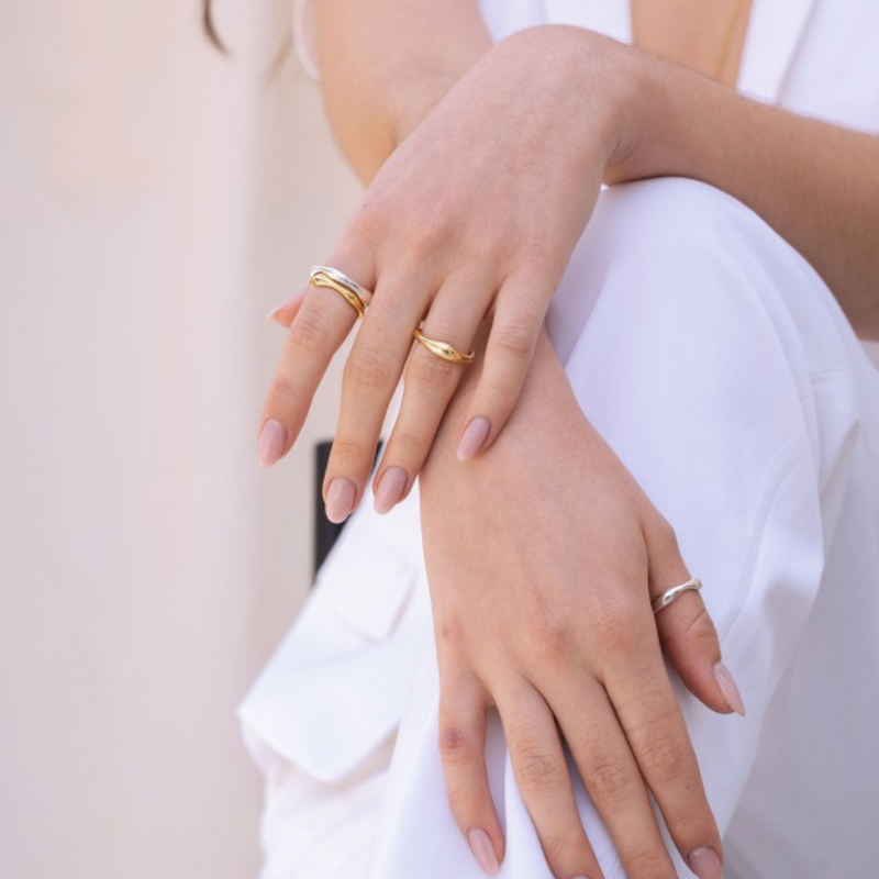 Asymmetric Gold Ring | Gaia