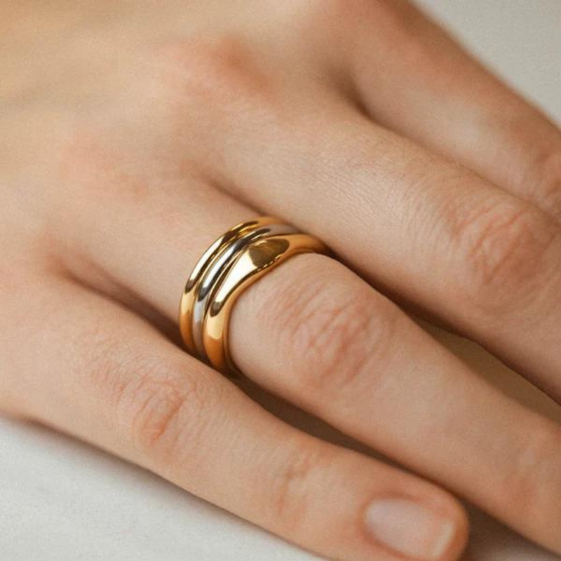 Asymmetric Gold Ring | Gaia