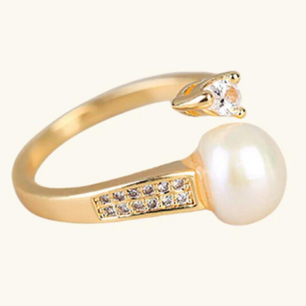 Gold Pearl Ring | Mia