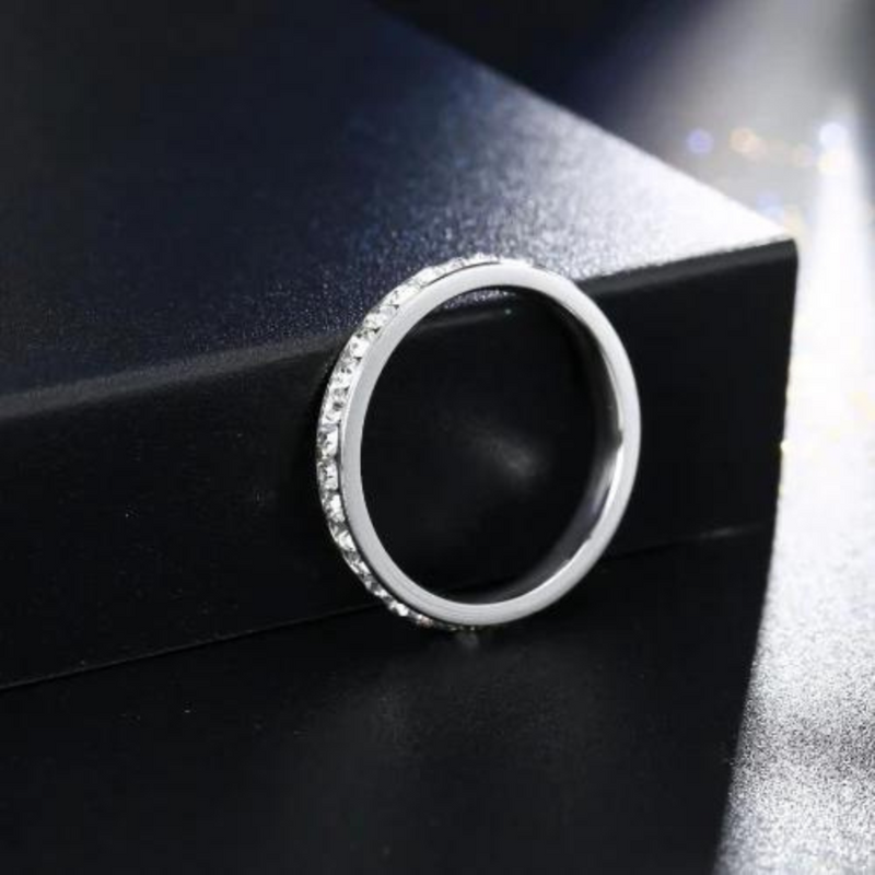 Silver Zircon Ring | Lily