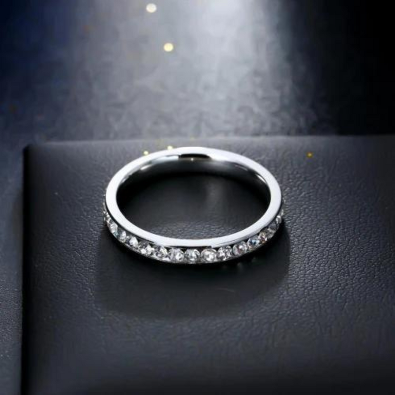 Silver Zircon Ring | Lily