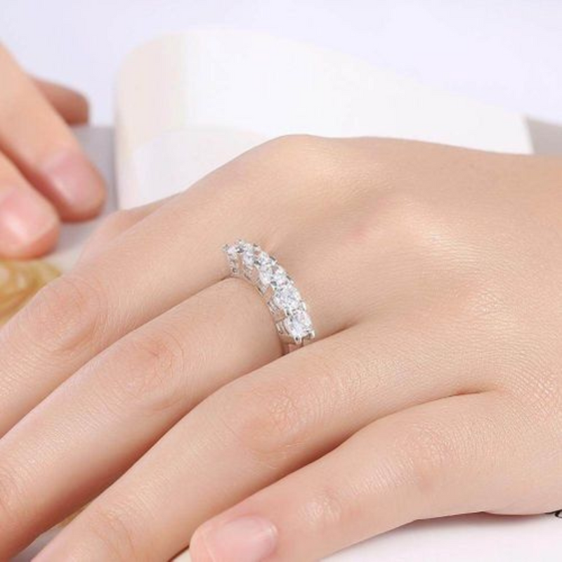 Silver Diamond Ring | Maria