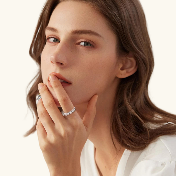Silver Diamond Ring | Maria