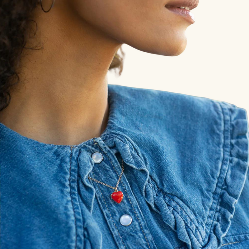 Gold Heart Necklace | Eva