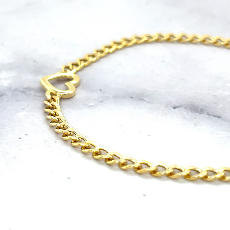 Gold Heart Bracelet | Beatrice