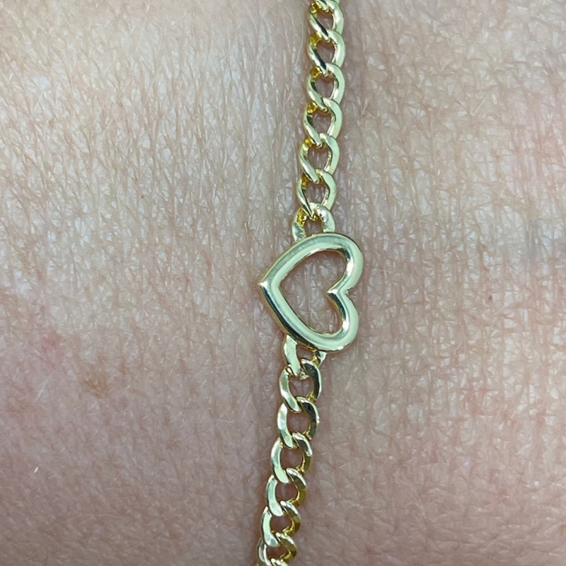 Gold Heart Bracelet | Beatrice