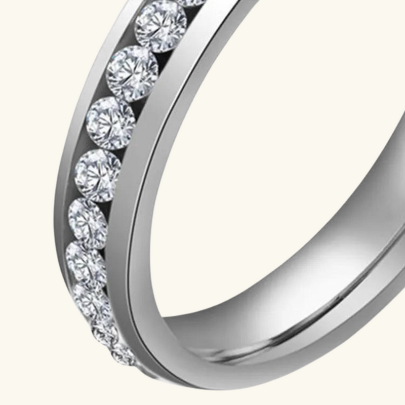 Silver Zircon Ring | Lily