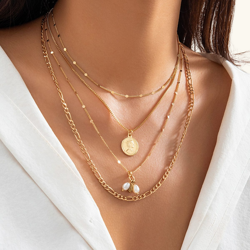 Gold chains set | Alexandria