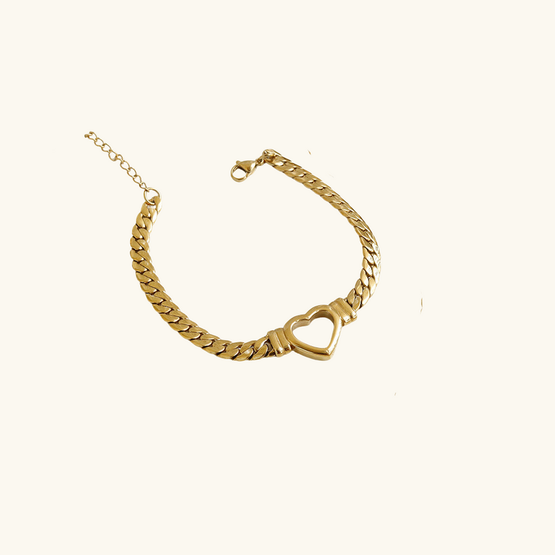 Gold Heart Bracelet | Beatrice