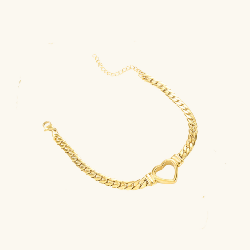 Gold Heart Bracelet | Beatrice