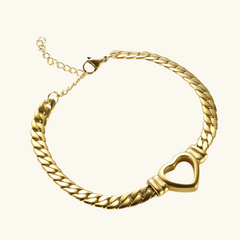 Gold Heart Bracelet | Beatrice