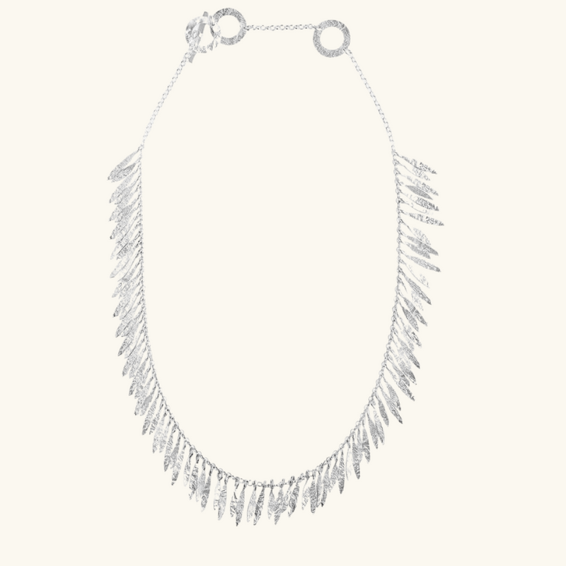 Silver Droplets Necklace | Nicole