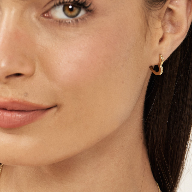 Heart Gold Earrings | Camille