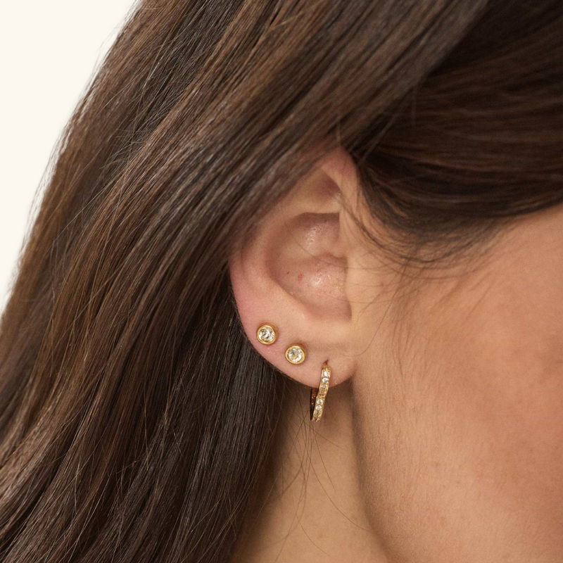 Heart Gold Earrings | Camille