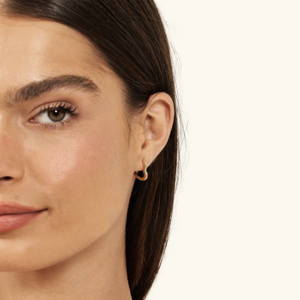Heart Gold Earrings | Camille