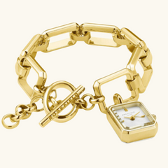 Gold link watch | Simone