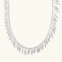 Silver Droplets Necklace | Nicole