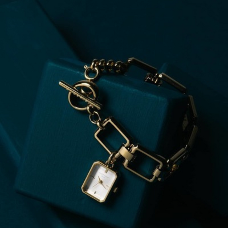 Gold link watch | Simone