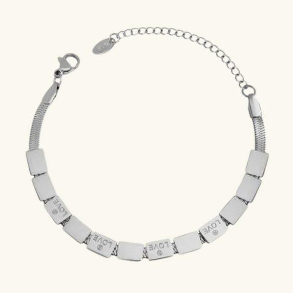 Silver Cube Bracelet | Isabel