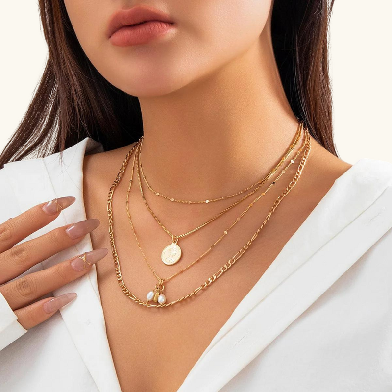Gold chains set | Alexandria