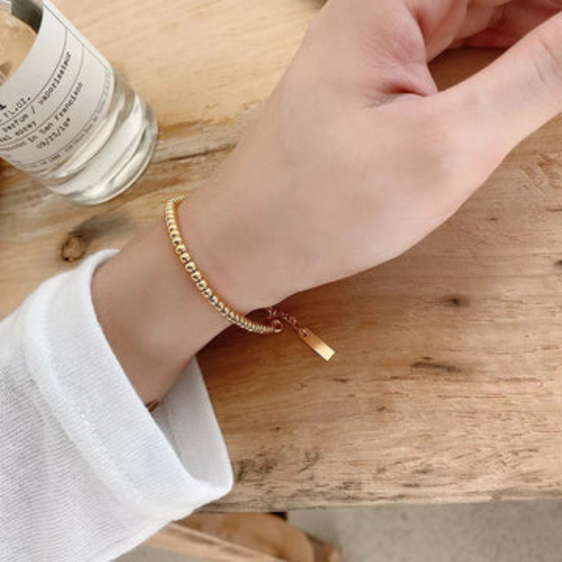 Gold Bead Bracelet | Marian