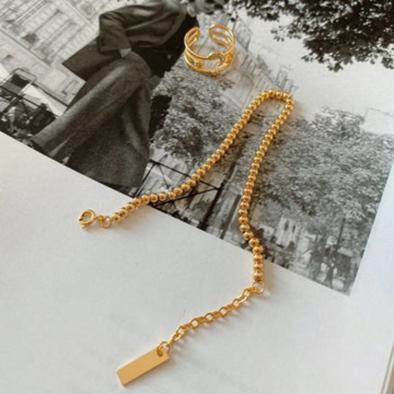 Gold Bead Bracelet | Marian