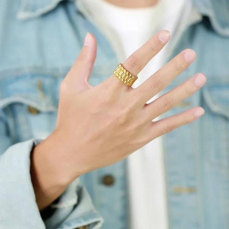 Gold Watch Ring | Rustyn
