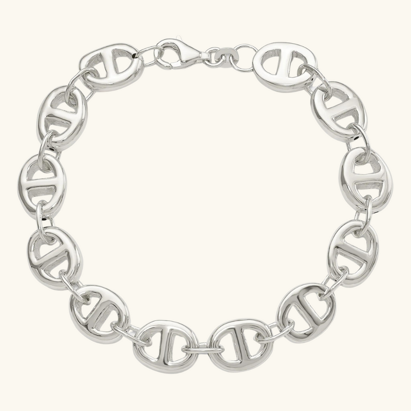 Silver link bracelet | Cleo