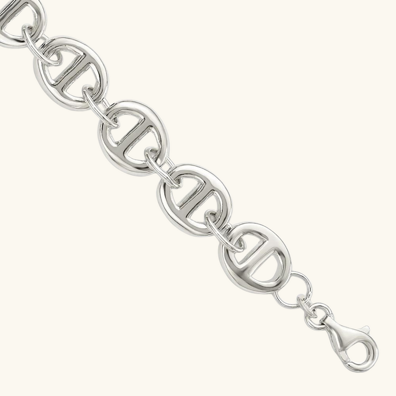 Silver link bracelet | Cleo