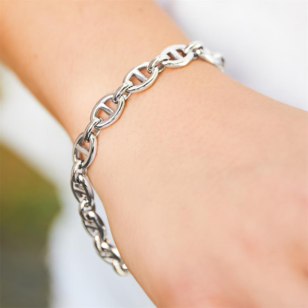 Silver link bracelet | Cleo