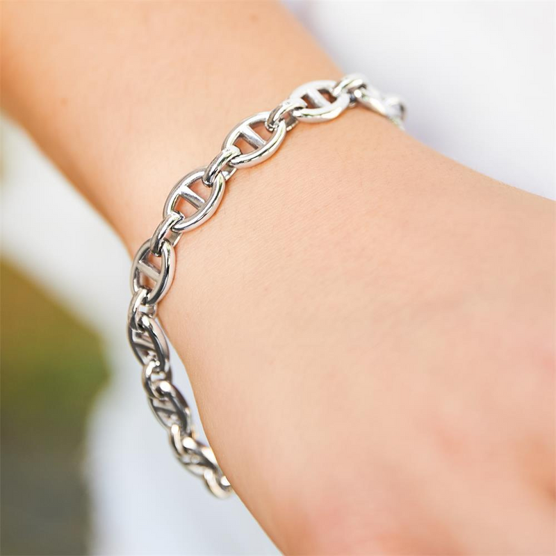 Silver link bracelet | Cleo