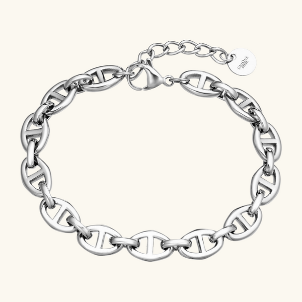 Silver link bracelet | Cleo