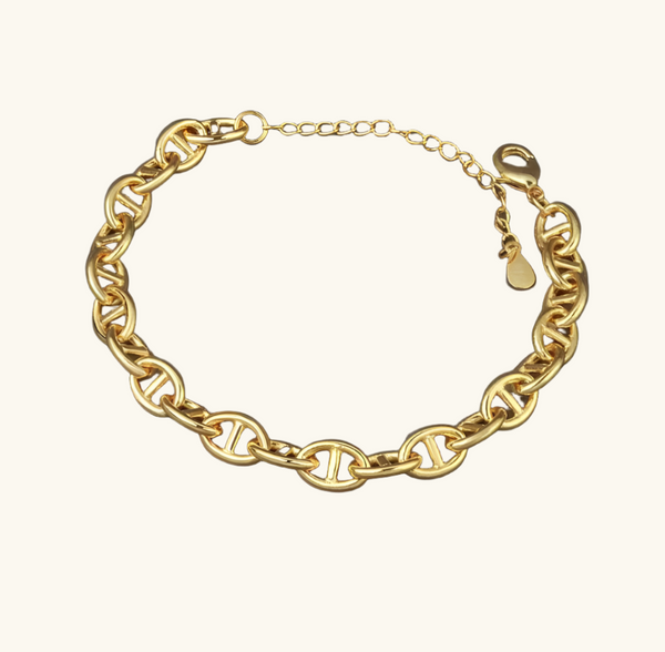 Gold Link Bracelet | Cleo