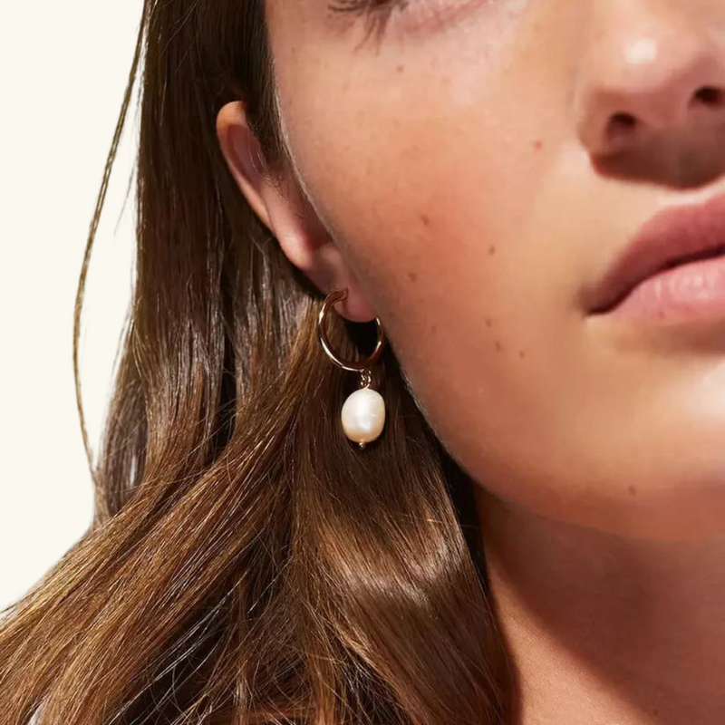 Pearl Gold Earrings | Jasmine