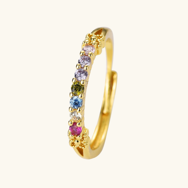 Gold Rainbow Ring | Camila
