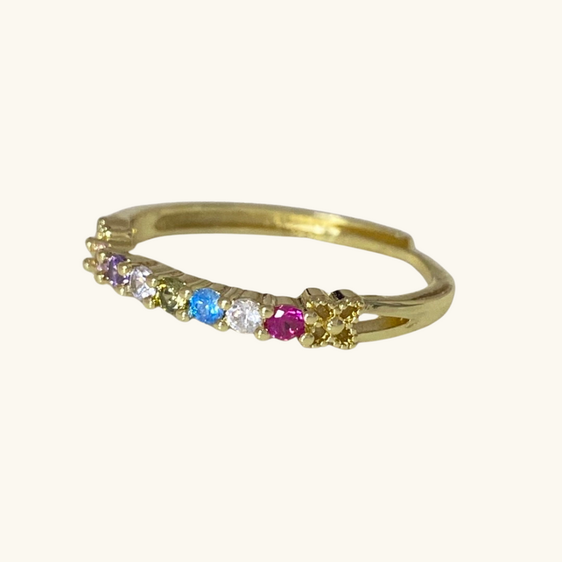 Gold Rainbow Ring | Camila
