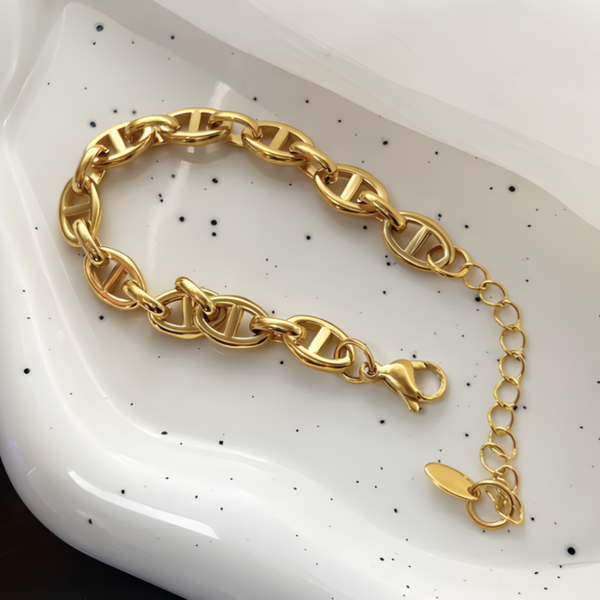 Gold Link Bracelet | Cleo