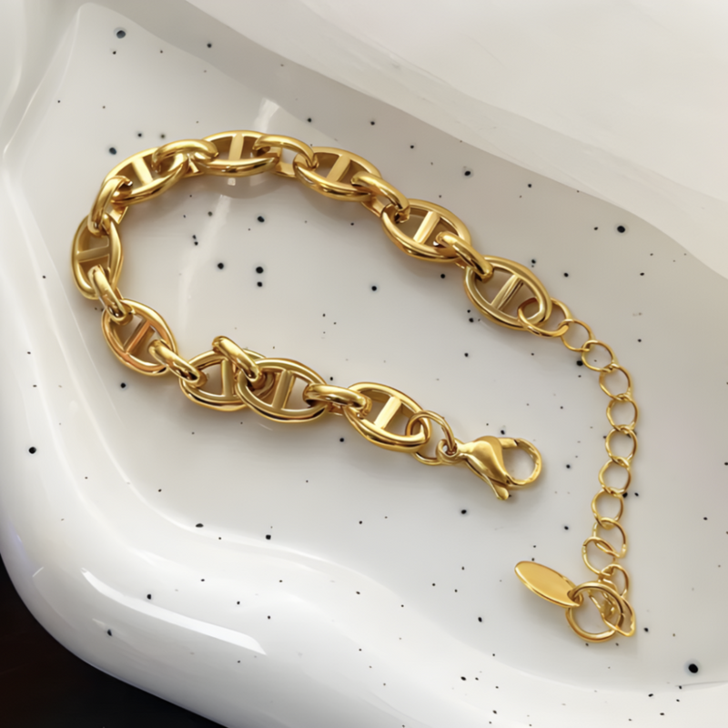 Gold Link Bracelet | Cleo