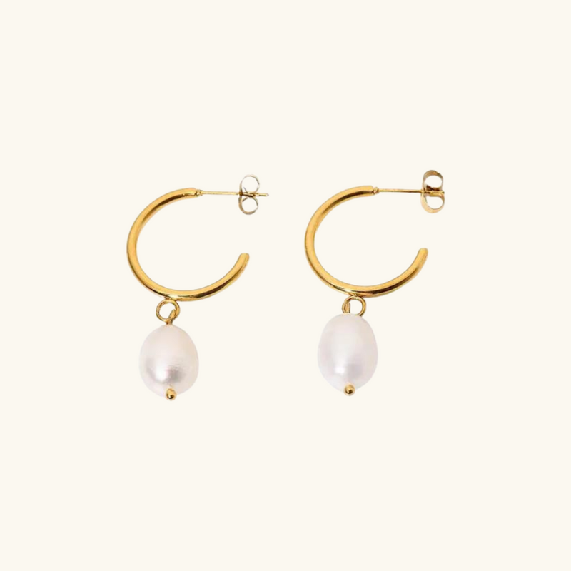 Pearl Gold Earrings | Jasmine